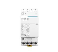 TOCT1 4P 25A 2NC 2NO 220V/230V 50/60HZ Din rail Household ac Modular contactor AUOQKQUT(220V,2NO2NC)