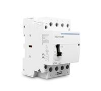 TOCT1 4P 63A 220V/230V 50/60Hz DIN Rail Household AC Modular Contactor With Manual Control Switch 4NO or 2NO 2NC or 4NC(4NC)