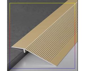 TOCTUS Réducteur De Bande De Transition en Aluminium, Rampe De Seuil De Transition De Sol en Bois À Carrelage, Barre De Moquette pour Portes, pour Une Différence De Hauteur De 1 À 4 cm (Color : Matte