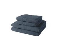Today Lot 2 serviettes + 2 draps de bain 50x90/70x130 cm 100% coton Bleu gris