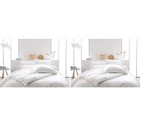 Today 201201 Drap Housse Coton - Blanc (Chantilly) - 200 x 160 cm (Lot de 2)
