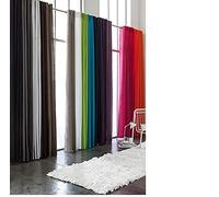 Today 257348 Rideau à oeillets Polyester Zinc/Gris 140 x 260 cm