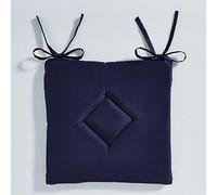 Today 261306 Galette Classique Polyester Ciel d'orage/Bleu Marine 40 x 40 cm
