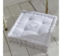 Coussin de sol ou de palette, broderie, 100% coton. M/HeartAcero.09 40x40x10cm