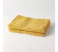 TODAY Essential Ensemble de 2 Serviettes de Bain - 50 x 90 cm - 100% Coton - Ocre