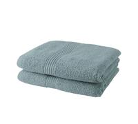 TODAY Essential Lot de 2 serviettes de bain en coton céladon - 50 x 90 cm