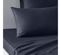 Today Essential - Lot de 2 Taies d'oreillers 50X70 cm 100% Coton Uni, Navy