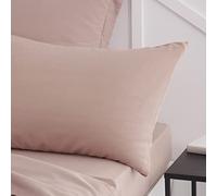 Today Essential - Lot de 2 Taies d'oreillers 50X70 cm 100% Coton Uni, Rose des Sables