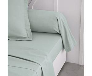 Today Essential - Taie de traversin 45X185 cm 100% Coton Uni, Celadon
