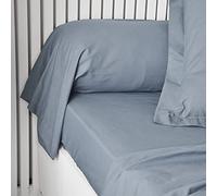 Today Essential - Taie de traversin 45X185 cm 100% Coton Uni, Denim