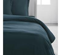 Housse de couette TODAY Essential - 240 x 260 cm - 2 personnes - 100% Coton uni - Paon