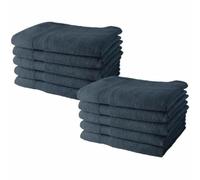 Today serviettes de toilette lot de 10 - Bleu jean