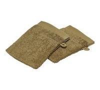 Today - Lot de 2 gants de toilette - 100% coton BIO - Marron bronze - BIO Marron G