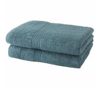 Today Serviettes de bain Essential – Lot de 2 100% coton Paon 50 x 90 cm