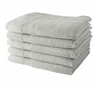 TODAY Lot de 5 Draps de Bain 70x130 cm 100% Coton - Craie