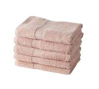 TODAY Lot de 5 Draps de Bain 70x130 cm 100% Coton Rose des sables