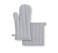 Ensemble gant et manique Unis - Zinc Gris G