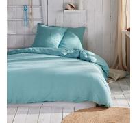 Parure de lit - TODAY - 123330 - 2 personnes - 240x220cm - Gaze de coton unie - Lagon
