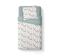 Today Parure de lit 1 Personne 140x200cm Imprime Blanc Enfant Kids First 1.15 Petit Single