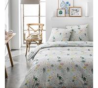 TODAY Parure de Lit 2 Personnes 220X240 Coton Imprime Blanc Floral Sunshine 3.32