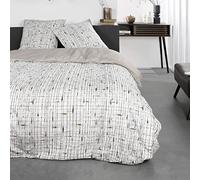 Today Parure de lit 2 Personnes 220x240 Coton Imprime Sunshine 7.23 Beige Jumeau