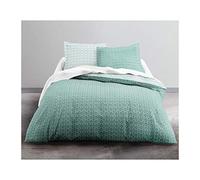 Today Parure de Lit 220X240 2 Personnes Coton Imprime Bleu Ethnique Borneo