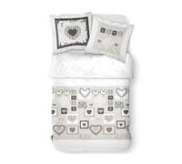 Today Parure de lit coton 2 personnes - Blanc