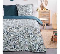 Today Parure de lit Sunshine 116500 – 2 personnes 220x240 cm Coton Imprimé Bleu