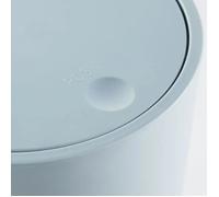 Today Poubelle de Salle de Bain UTILITY 8,5 L - Couvercle Poussoir - Polypropylène - Bleu - Ø 21 x H 29 cm - Compacte et sans Odeurs