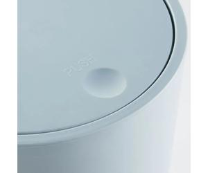 Today Poubelle de Salle de Bain UTILITY 8,5 L - Couvercle Poussoir - Polypropylène - Bleu - Ø 21 x H 29 cm - Compacte et sans Odeurs