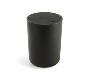 TODAY Poubelle Plastique Black, Noir, 21x21x29cm