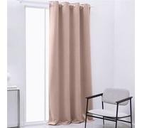 TODAY Rideau Occultant a oeillets 140 240cm Uni des sables Rose Rose G