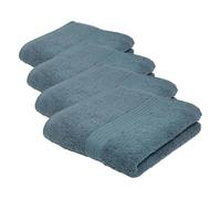 TODAY Serviette de Bain Coton 50X90 uni Essential Paon (Lot de 4)