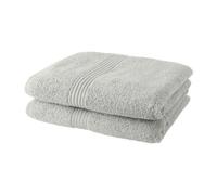Lot de 2 serviettes de toilette 50x90 cm 100% Coton - Craie
