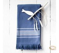 TODAY Serviettes Fouta 100X190 Imprime Bleu Le Cap Fouta Bleu Océan