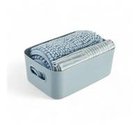 Today set douche panier tapis rideau - Bleu