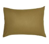 Today - Taie d'oreiller rectangulaire - 100% coton BIO - 50 x 70 cm - Marron bronze - BIO Marron G