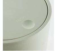 Today Utility - Poubelle de salle de bain avec couvercle poussoir, 8,5 L, polypropylène, Ø 21 x H 29 cm, verte, design minimaliste