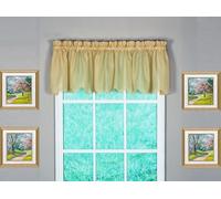 Today's Curtain Emelia Cantonnière Originale en Voile, doré, 152,4 cm de Large x 35,6 cm de Long