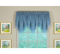 Today's Curtain Emelia Original Cantonnière en Voile, Bleu, 101,6 x 63,5 cm