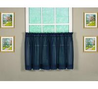 Today's Curtain Emelia Original Paire de voilages, Bleu Marine, 152,4 x 61 cm (l x L)