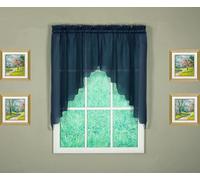 Today's Curtain Emelia Original Paire de voilages, Bleu Marine, 96,5 cm x 152,4 cm (l x L)