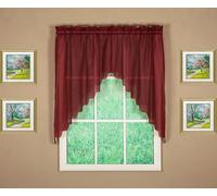 Today's Curtain Emelia Original Paire de voilages, Bordeaux, 152,4 x 96,5 cm (l x L)