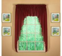 Today's Curtain Emelia Original Paire de voilages, Bordeaux, 228,6 x 160 cm, (l x L)