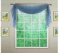 Today's Curtain Emelia Original Panneau en Voile, 365,8 cm, Bleu compensé, 114,3 cm de Large x 365,8 cm de Long