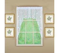 Today's Curtain, Songbird Guirlande Semi-Transparente en Dentelle 96,5 cm, Blanc, 142,2 x 96,5 cm (l x L)