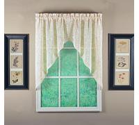 Today's Curtain, Willow Faux Lin Imprimé Swag 96,5 cm, Ivoire, 142,2 cm l x 96,5 cm L