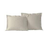 TodaysHome Aujourd 'Hui Home Basic Coton Majoritaire sur Mesure Oreiller avec Bride 5,1 cm 2, Ivoire, Standard