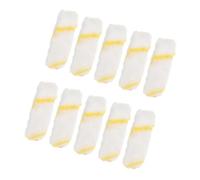 Toddmomy 10 Pièces Housse pour Rouleau à Peinture 4 Pouces en Polyester Connexion Solide Design Tête Plate Recharge pour Peinture à Base D'eau Maison