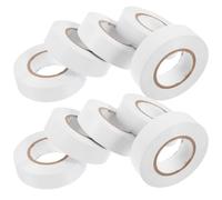 Toddmomy 10 Pièces Ruban Isolant pour Électricien PVC Blanc | Isolation et Gainage de Câble, Surface Lisse à Faible Frottement, pour Bricoleurs et Secteur Automobile
